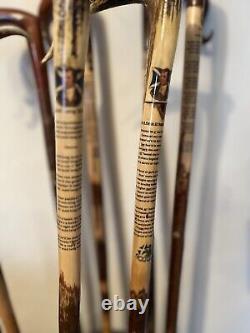 Hand Carved Walking sticks