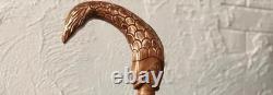 Hand Carved Wooden Fish Handle Walking Stick Walking Cane For Men Women Gift ZW1