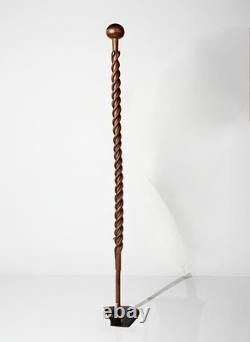 Hand Carved Wooden Knobkerrie Snake Walking Stick
