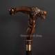 Hand Carved Wooden Walking Stick Buffalo Handle Walking Cane Christmas Best Gif