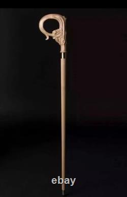 Hand Carved Wooden Walking Stick Design Handle Walking Cane For Women Best Gift