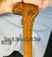 Hand Carved Wooden Walking Stick Frog Handle Walking Cane Christmas Best GIFT C