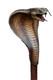 Hand-Carved Wooden Walking Stick with Snake Design Unique Wooden Cane