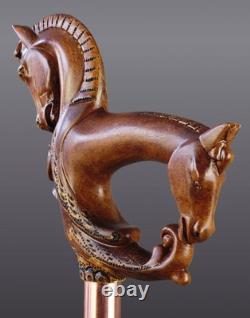 Hand-carved Horse Forever Walking Stick/Cane Inspired By Vintage Art-40 Tall