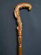 Hand carved Unique Walking Stick Wooden Cross Cane Beautiful Christmas gifts