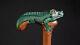 Hand carved alligator crocodile Wooden Walking stick walking cane Christmas best