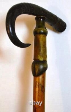 Hand carved design cat wooden walking stick for men women walking cane