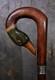 Hand carved design duck wooden walking stick for men women walking cane bird