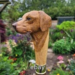 Hand carved fist design wooden walking stick for men women walking cane