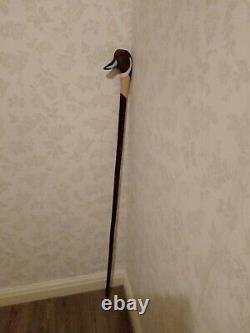 Hand carved pintail duck walking stick / show stick / dress stick / shooting