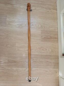 Hand carved walking stick from New Zealand by Ted Hatchwell
