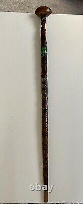 Hand carved walking sticks