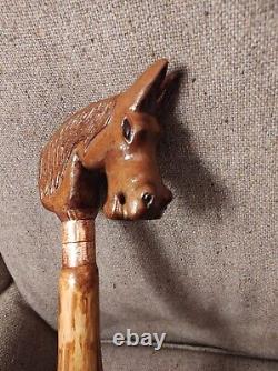 Hand carved wooden walking sticks