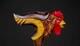 Hand made hand carved rooster wooden walking stick walking cane Christmas