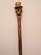 Handmade Carved Handle cane Hiking Stick Wooden walking Stick with skull Designe
