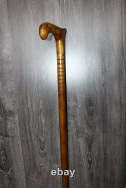 Handmade Elegant Cane Exclusive Derby Wooden Walking Stick Hand Carved Gift