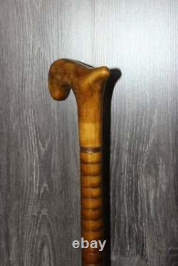 Handmade Elegant Cane Exclusive Derby Wooden Walking Stick Hand Carved Gift