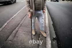 Handmade Hand-Carved Crow Head Wooden Walking Cane Classy, Stylish, and Unique