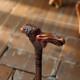 Handmade Lion Head Wooden Walking Cane Decorative Stick