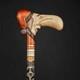 Handmade Rare Design Walking Cane, Funny Cane Hand Carved Antique Walking Stick