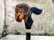 Handmade Unique Hand Carved Mountain Goat Head Handle Wooden Walking Stick Gift