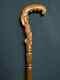 Handmade Unique Wooden Walking Stick Hand Carved Cane Wood Crafted Black Friday