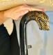 Handmade Wolf hand carved wooden walking cane for men women stick wolf Christion
