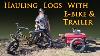 Hauling Logs With E Bike And Trailer
