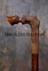 Head Handle Wooden Hand Carved Walking Stick Horse Shoe Walking Cane Style Gift