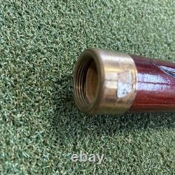 Hidden Pool Cue Hand Carved Wood Dragon Brass Walking Stick/Cane NEEDS CUE TIP