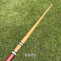 Hidden Pool Cue Hand Carved Wood Dragon Brass Walking Stick/Cane NEEDS CUE TIP
