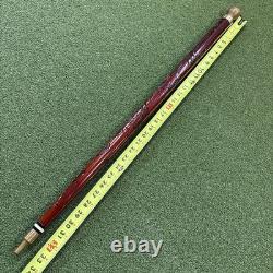 Hidden Pool Cue Hand Carved Wood Dragon Brass Walking Stick/Cane NEEDS CUE TIP