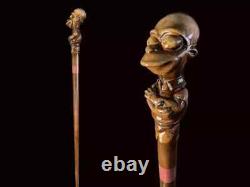 Homer Walking Stick, Walking Cane, Cane For Costume Parties, Carved Walking Cane