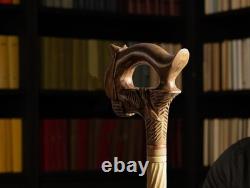 Horse Cane Walking Stick Wooden Gift Hand-Carved Carving Handmade Gift Horse Cane Walking Stick Wooden Gift Hand-Carved Carving Handmade Gift