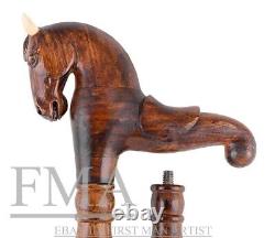 Horse Style Walking Stick GIFT Horse Head Handle Walking Cane Hand Carved