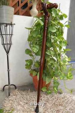 Horse Wooden Hand Carved Cane Traditional Walking Stick
