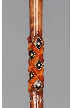 Horse-headed Custom Fancy Walking Stick, Handmade Special Wooden Carved Cane