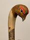 Ian James Hand Carved Grouse Walking Stick