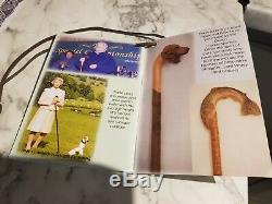 Ian Taylor Hand Carved British Bulldog Walking Stick & signed certificate 1/1