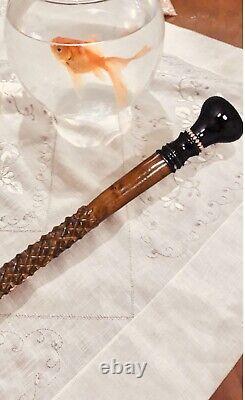 Knob Handle Special Brown Wooden Walking Stick, Handmade Wand Carved Cane