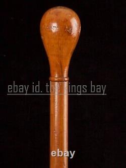 Knob Head Handle Walking Stick Wood Design Hand Carved Walking Cane Best Gift
