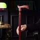 Lightweight Cherry Cane, Unique Carved Walking Stick, Carved Walking Stick