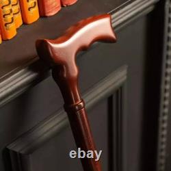 Lightweight Cherry Cane, Unique Carved Walking Stick, Carved Walking Stick