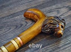 Lion New Cane Collectible Cane Wooden Cane Walking Cane Wooden Stick Walking
