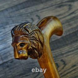 Lion New Cane Collectible Cane Wooden Cane Walking Cane Wooden Stick Walking