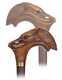 Long Beak Bird Walking Cane Hand Carved Collectible Design Walking Stick