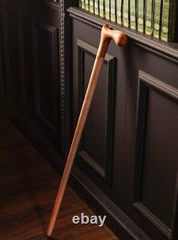 Maple Walking Cane Walnut Wooden Walking Stick Hand Carved Wood Cane for Seniors