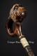 Monkey handle wooden walking stick hand carved for men women walking cane animal