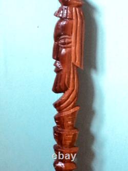 NEW ARRIVAL. Jamaican, hand carved Cultural Artistic Walking stick/Staff