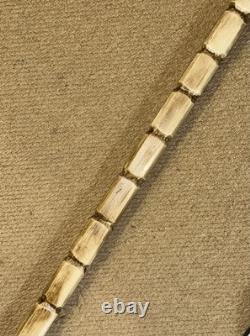 Novelty Hand-Carved Skull Walking Stick 158cm Signed Punk Band Screaming Dead